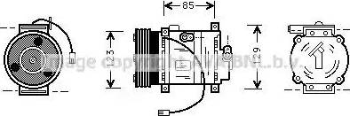 Ava Quality Cooling MZ K132 - Компресор, климатизация vvparts.bg