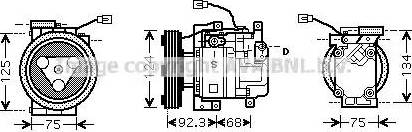 Ava Quality Cooling MZ K219 - Компресор, климатизация vvparts.bg