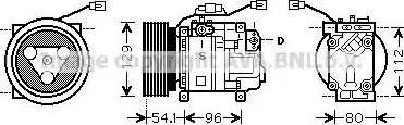 Ava Quality Cooling MZ K233 - Компресор, климатизация vvparts.bg