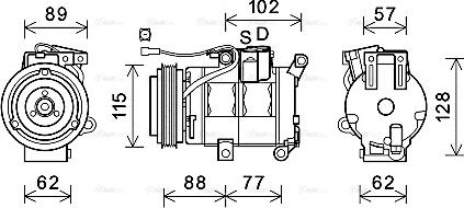 Ava Quality Cooling MZK276 - Компресор, климатизация vvparts.bg