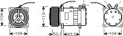 Ava Quality Cooling NHAK001 - Компресор, климатизация vvparts.bg