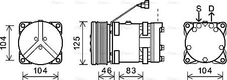 Ava Quality Cooling NHAK011 - Компресор, климатизация vvparts.bg