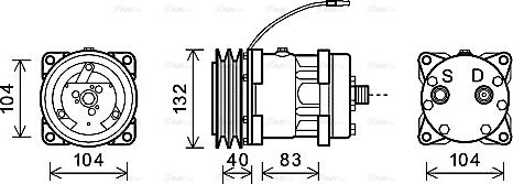 Ava Quality Cooling NHAK013 - Компресор, климатизация vvparts.bg