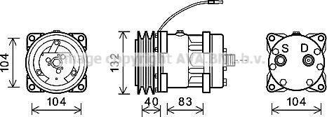 Ava Quality Cooling NHK013 - Компресор, климатизация vvparts.bg