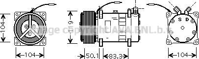 Ava Quality Cooling NHK001 - Компресор, климатизация vvparts.bg