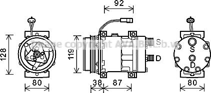 Ava Quality Cooling NHK016 - Компресор, климатизация vvparts.bg