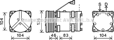 Ava Quality Cooling NHK011 - Компресор, климатизация vvparts.bg