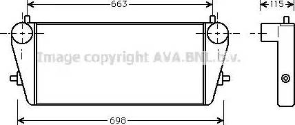 Ava Quality Cooling OL 4189 - Интеркулер (охладител за въздуха на турбината) vvparts.bg