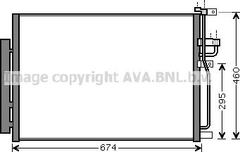 Ava Quality Cooling OL5436D - Кондензатор, климатизация vvparts.bg