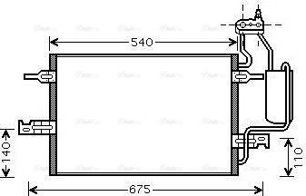 Ava Quality Cooling OL5349D - Кондензатор, климатизация vvparts.bg