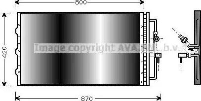 Ava Quality Cooling OL 5267 - Кондензатор, климатизация vvparts.bg