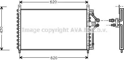 Ava Quality Cooling OL 5226 - Кондензатор, климатизация vvparts.bg