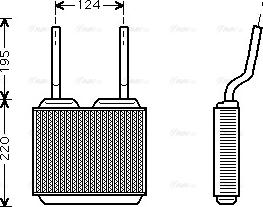 Ava Quality Cooling OL 6132 - Топлообменник, отопление на вътрешното пространство vvparts.bg