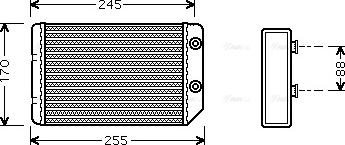 Ava Quality Cooling OL 6314 - Топлообменник, отопление на вътрешното пространство vvparts.bg