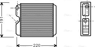 Ava Quality Cooling OL 6240 - Топлообменник, отопление на вътрешното пространство vvparts.bg