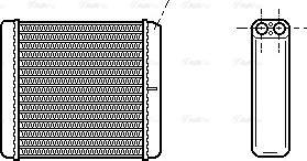 Ava Quality Cooling OL 6206 - Топлообменник, отопление на вътрешното пространство vvparts.bg