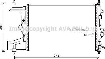 Ava Quality Cooling OL 2484 - Радиатор, охлаждане на двигателя vvparts.bg