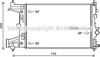 Ava Quality Cooling OL 2486 - Радиатор, охлаждане на двигателя vvparts.bg