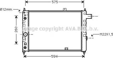 Ava Quality Cooling OL 2051 - Радиатор, охлаждане на двигателя vvparts.bg