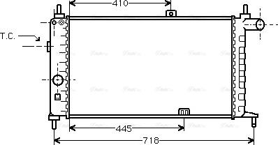 Ava Quality Cooling OL 2066 - Радиатор, охлаждане на двигателя vvparts.bg