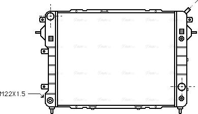 Ava Quality Cooling OL 2089 - Радиатор, охлаждане на двигателя vvparts.bg