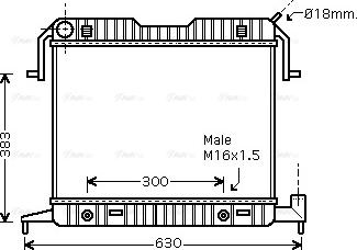 Ava Quality Cooling OL 2086 - Радиатор, охлаждане на двигателя vvparts.bg