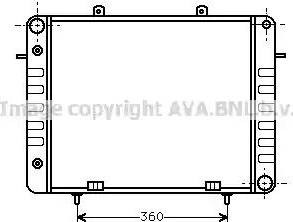 Ava Quality Cooling OL 2039 - Радиатор, охлаждане на двигателя vvparts.bg