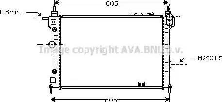 Ava Quality Cooling OL 2029 - Радиатор, охлаждане на двигателя vvparts.bg