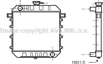 Ava Quality Cooling OL 2024 - Радиатор, охлаждане на двигателя vvparts.bg