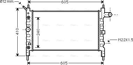 Ava Quality Cooling OL 2026 - Радиатор, охлаждане на двигателя vvparts.bg