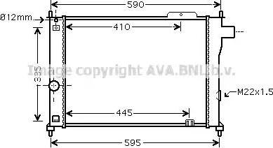 Ava Quality Cooling OL 2140 - Радиатор, охлаждане на двигателя vvparts.bg