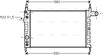 Ava Quality Cooling OL 2163 - Радиатор, охлаждане на двигателя vvparts.bg