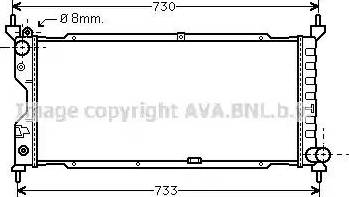 Ava Quality Cooling OL 2185 - Радиатор, охлаждане на двигателя vvparts.bg