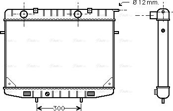 Ava Quality Cooling OL 2188 - Радиатор, охлаждане на двигателя vvparts.bg