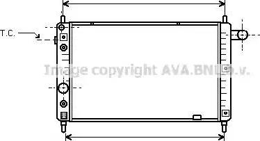 Ava Quality Cooling OL 2126 - Радиатор, охлаждане на двигателя vvparts.bg