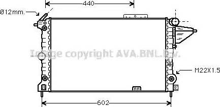 Ava Quality Cooling OL 2120 - Радиатор, охлаждане на двигателя vvparts.bg