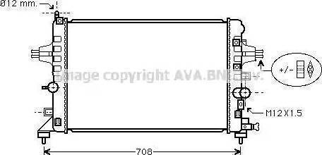 Ava Quality Cooling OL 2363 - Радиатор, охлаждане на двигателя vvparts.bg