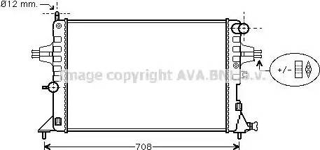 Ava Quality Cooling OL 2296 - Радиатор, охлаждане на двигателя vvparts.bg