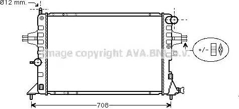 Ava Quality Cooling OL 2293 - Радиатор, охлаждане на двигателя vvparts.bg