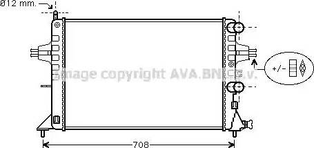 Ava Quality Cooling OL 2255 - Радиатор, охлаждане на двигателя vvparts.bg