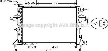 Ava Quality Cooling OL 2253 - Радиатор, охлаждане на двигателя vvparts.bg