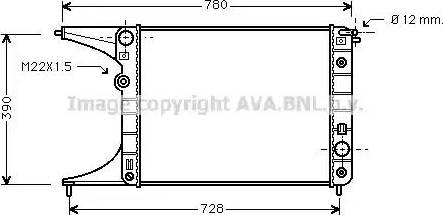 Ava Quality Cooling OL 2201 - Радиатор, охлаждане на двигателя vvparts.bg