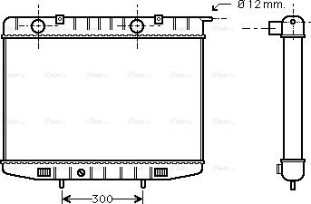 Ava Quality Cooling OL 2214 - Радиатор, охлаждане на двигателя vvparts.bg