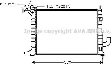 Ava Quality Cooling OL 2218 - Радиатор, охлаждане на двигателя vvparts.bg