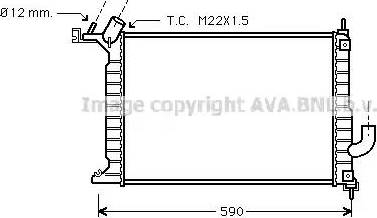 Ava Quality Cooling OL 2275 - Радиатор, охлаждане на двигателя vvparts.bg