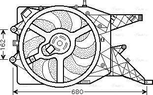 Ava Quality Cooling OL 7514 - Вентилатор, охлаждане на двигателя vvparts.bg