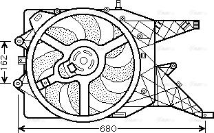 Ava Quality Cooling OL 7513 - Вентилатор, охлаждане на двигателя vvparts.bg