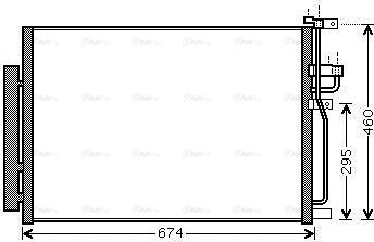 Ava Quality Cooling OLA5436D - Кондензатор, климатизация vvparts.bg