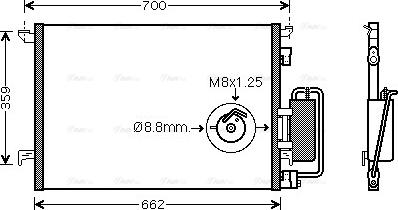 Ava Quality Cooling OLA5333D - Кондензатор, климатизация vvparts.bg