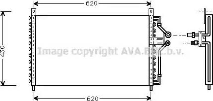 Ava Quality Cooling OLA5226 - Кондензатор, климатизация vvparts.bg